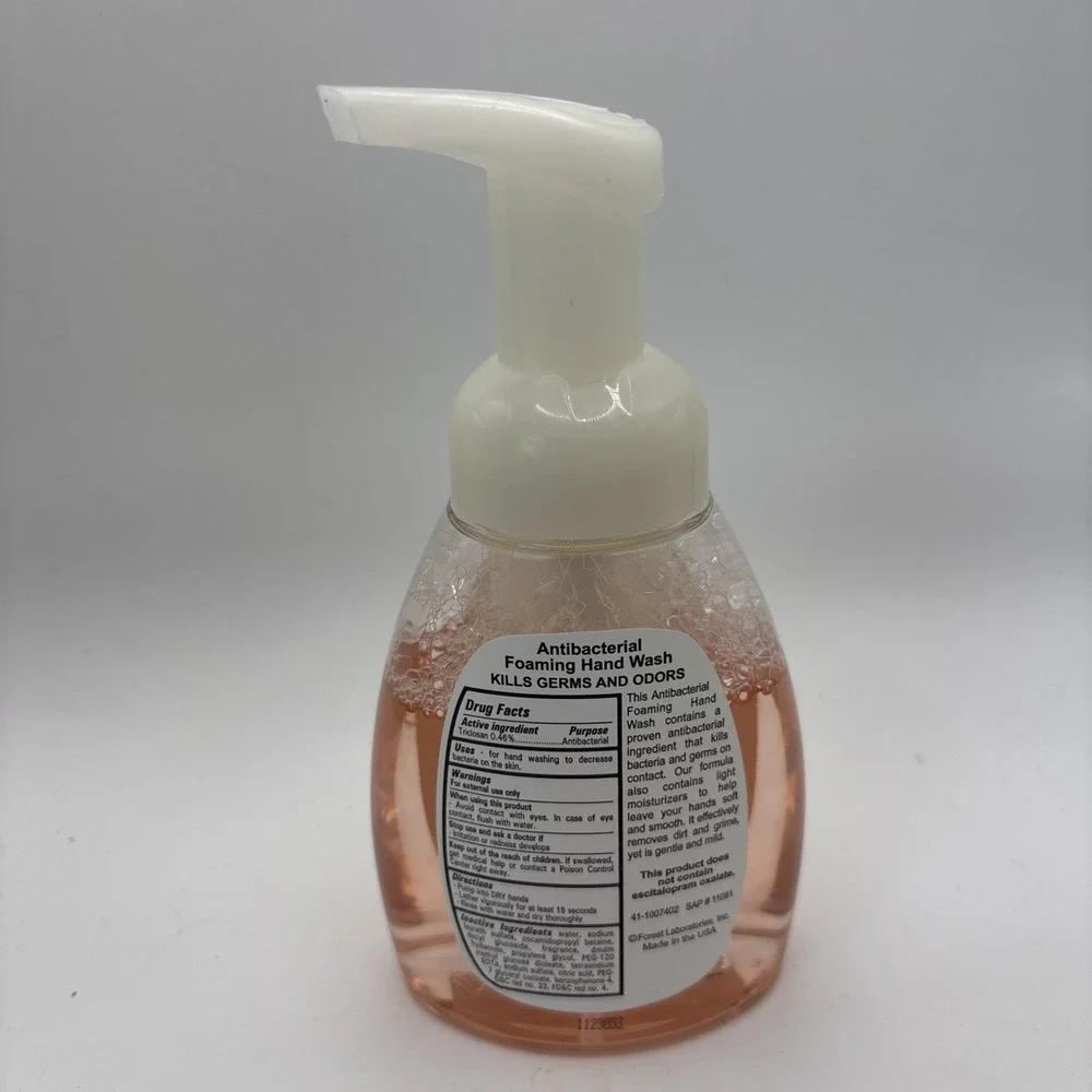 LEXAPRO Antibacterial Foaming Hand Wash Pharmaceutical Ad Collectible 8.3 Oz Vtg